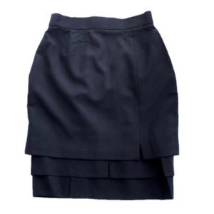 Escada Saks 5th Avenue Navy Blue Midi Skirt  4